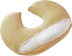 Nursing Pillow, Plus Size Breastfeeding Pillow Original Support for Baby Boys Girls Breastfeeding Essentials, with Removable Soft Cotton Cover (Beige, Standard (23.62 * 18.11 * 5.91 Inches))