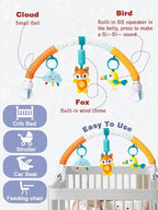 Pau1Hami1ton Baby Stroller Arch Toys, Car Seat Toys,Baby Gifts.S-19(Fox)