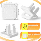 Thyle 50 Pcs Outlet Covers Protectors Plug Bulk Child Baby Proofing Proof for US 3-prong Electrical Outlets Easy Install Socket Sturdy Safe Secure Baby Proofing Kit for Home Office