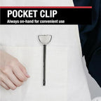 CDN Thin Tip Thermometer | ProAccurate®, 4.75" Stem, Digital, Hold, Max, Waterproof, NSF Certified, Ideal for Cooking, Brewing - DTQ450X