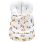 LifeTree Muslin Baby Lounger Cover, Newborn Slipcover Lounger Cover for Boys Girls Infant, Soft 70% Viscose from Bamboo and 30% Cotton, 1 Pack Cover Only, GoldenRetriever Pattern