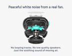 SNOOZ Smart White Noise Sound Machine - Real Fan Inside for Non-Looping White Noise, Sleep Aid for Adults, Travel, Sleeping, Bedroom, Portable, Baby Registry Essential - Charcoal