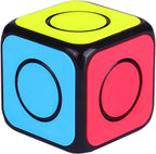 Cuberspeed QY Toys 1x1x1 Speed Cube 02 Black 1x1 Magic Cube Puzzle QY Toys O2 Cube Fidget Spinner