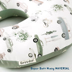 GRSSDER Nursing Pillow Cover Stretchy Minky Removable Nursing Covers for Breastfeeding Pillows, Ultra Soft Comfortable Slipcover for Boy and Girls