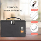 Portable USB Car Baby Bottle Warmer with Digital Display Screen,5V/20W Constant Temperature Milk Heater Bag,Heating Temperature Adjustable,Multi-Purpose Baby Bottle Warmer Bag