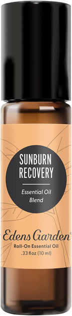Edens Garden Sunburn Recovery Essential Oil Roll-On Blend- 100% Pure Premium Grade, Natural, Therapeutic, Aromatherapy, Kid & Skin Safe, The Best for Body, Comfort, Face Pre-Diluted 10 ml (.33 fl oz)