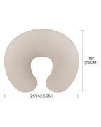 Nursing Pillow Covers 2 Pack, Muslin Nursing Cover for Breastfeeding Pillows, Comfortable for Baby Girls and Boys (Beige & Sage)