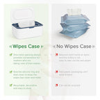 Baby Wipes Dispenser, Wipes Case Baby Wipe Holder Keeps Wipes Fresh, Non-Slip, Easy Open & Close (Blue)