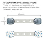 5 Pack Cabinet Locks Baby Proofing, Child Proof Cabinet Locks with Sticky Adhesive Pads, Child Locks for Cabinets and Drawers, RV Refrigerator, Oven Lock Child Safety Baby Cabinet Locks