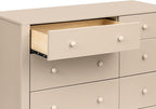 DaVinci Carter's Marisol 6-Drawer Dresser in Taupe/Washed Natural, GREENGUARD Gold Certified