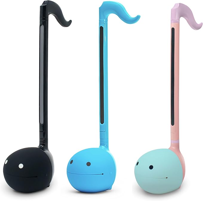 Otamatone Japanese Electronic Musical Instrument Portable Music Synthesizer from Japan by Maywa Denki Educational Fun Gift for Children, Teens & Adults - Black Blue Unicorn Set