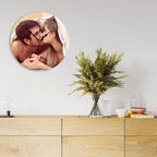 Generic Custom Clocks for Walls Personalized Clocks with Picture That PVC Customized Round Silent Clock for Living Room Wedding Friend Family Lover, 12inch-30cm
