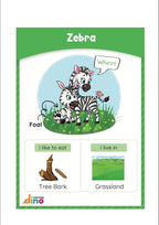 Animals and Their Babies Flashcards | Animal Sound | Animal Habitat Flashcards for Toddlers and Kids - 40 Animals - Non Tearable and Water Resistant | Reusable