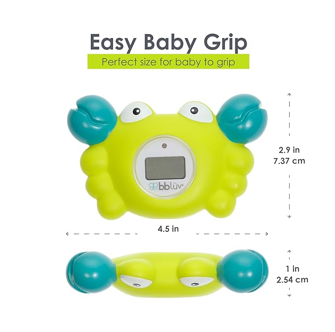 bblüv – Kräb 3-in-1 Bath Thermometer & Bath Toy – Fahrenheit