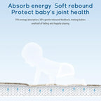 Baby Play Mat for Floor Tummy Time Mat Nursery Rug Muscle Mat Area Rug Playroom Rug Tatami Mat 6'7"x4'11" Memory Foam 1.3" Thick Crawling Mat For Babies,Toddlers, Infants, Kids,Floor Mat(Brown)