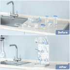 Baby Bottle Drying Rack Bottle Dryer Rack for 12 Bottle Drying Rack Space Saving Kitchen Countertop Vertical Cup Drainer Rack Detachable Baby Bottle Holder Storage Organizer Pump Part Dryer Rack Grey