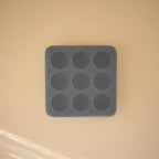 mushie Silicone Baby Food Freezer Tray with Lid | 9 Cups x 1.5oz | BPA Free Storage Container (Tradewinds)