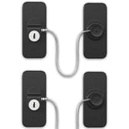 AOSITE Mini Fridge Locks for Kids No Drill Refrigerator Locks for Adults Cupboard Lock Child Safety Locks for Cabinets Drawer Locks Freezer Lock Baby Proofing (Black, 2)