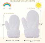 PESAAT Baby Girl Mittens Fleece Toddler Boy Mittens Warm Kids Winter Gloves Unisex Cold Weather Baby Gloves