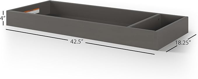 Child Craft Legacy Westgate Changing Table Topper for Double Dresser, Chelsea Gray