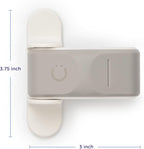 Ubbi Door Pinch Guards, Baby Proof Doors, Child Safety, Baby Finger Protectors, 2 Pack, Taupe