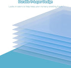 Square Starter Refills Disposal Bags Refill Compatible with Diaper Genie Classic, Compact and Select Pails, Hold Up to 165 Newborn-Sized Diapers Per Refill, 6 Pack