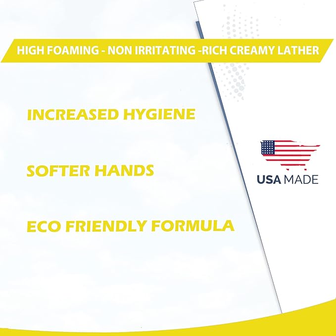 GreenFist Foaming Hand Soap Refills Jasmine Scent Jug Foam Refill Made in USA, 128 ounce (1 Gallon)