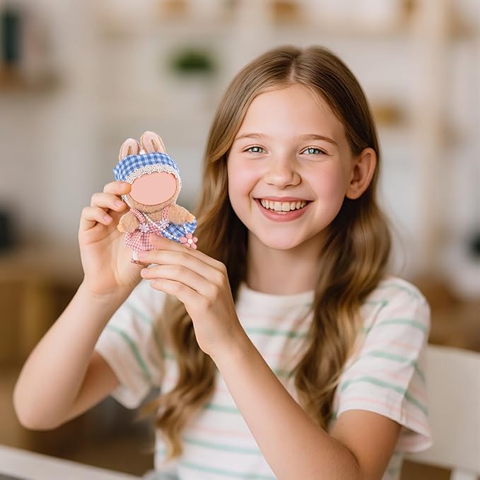 5 Complete Style Clothes Sets for 17cm Dolls - Hat & Overalls Dress Up Outfit for 17cm 15cm Dolls,Designer Outfits Bundle with Luxury/Cute/Sporty Themes, Gift for Doll Lovers (Cool, 17cm/15cm)