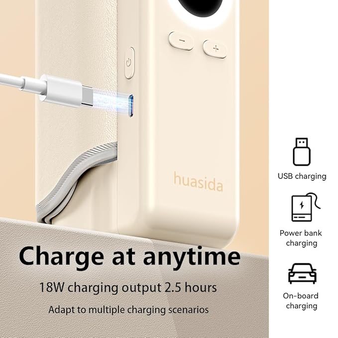 Portable Baby Bottle Warmer 4-in-1 Fast Heating Baby Milk Warmer for Breastmilk or Formula with Heating Warm Milk Constant and Warm Water Function (White)