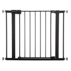 Safety 1st Easy Install Baby Gate for Doorways, Auto-Close Pressure-Mounted Magnetic Latch, Indoor Dog Gates, No Drilling, Fits 29"-38", Black