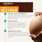Mambino Organics Oh Baby! Belly Balm – Plant-Based with Egyptian Calendula, Vietnamese Tamanu & Dutch Shea – Pregnancy Balm for Stretch Marks – Vegan Cruelty-Free Maternity Care, 2.5 floz