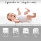 3 in 1 Baby Bassinet, Rocking Bassinet Bedside Sleeper with Comfy Mattress and Breathable Mesh, 6 Height Adjustable & Upgraded Wheels Portable Bedside Crib for Newborn