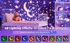 One Fire Star Projector Night Light for Kids Room, Bluetooth Speaker+Remote, 48 Lighting Cool Star Light Projector, Kids Room Decor, Christmas Gifts