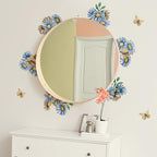 YouRfocus Blue Daisy Wall Decals | 33 PCS Boho Flower Stickers for Girls' Rooms, Playrooms, and Nurseries | Dual Layer Print for High Coverage | Removable Peel and Stick Wall Decor | 6 Sheets