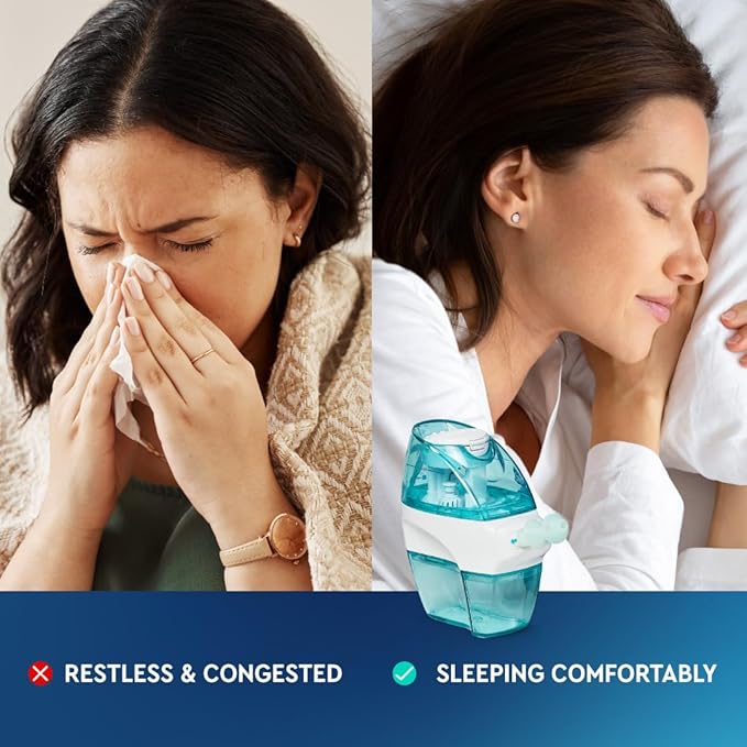 Navage Essentials Bundle - Nasal Irrigation System - Saline Nasal Rinse Kit with 1 Navage Nose Cleaner, 30 Salt Pods and 1 Countertop Caddy