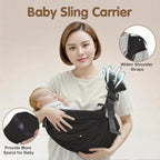 Baby Sling Carrier,Toddler Carrier, 2025 New Baby Sling with Waist Harness,Portable and Lightweight Sling,Non-Slip Hip Seat Carrying 25-60lbs(Grey)