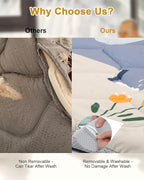 Premium Foam Baby Play Mat 71" x 59" – Removable & Machine Washable Cover, Extra Thick Padding Playpen Mat, Non-Slip Crawling Mat, Easy to Clean for Infants, Toddlers & Babies