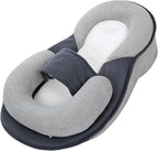 Baby Wedge Pillow for Newborn, Baby Lounger Pillow, Acid Reflux Breastfeeding Pillow for Reducing Spit-Up, with Safety Strap