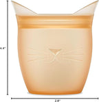 Zip Top Reusable 100% Silicone Baby + Kid Snack Containers- The only containers That Stand up, Stay Open and Zip Shut! No Lids! Made in The USA - Full Set of 4