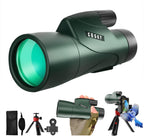 Gosky 12x55 HD Monocular Telescope with BAK4 Prism & FMC Lens, Lightweight with Smartphone Adapter - For Bird Watching, Hunting, Hiking, Traveling