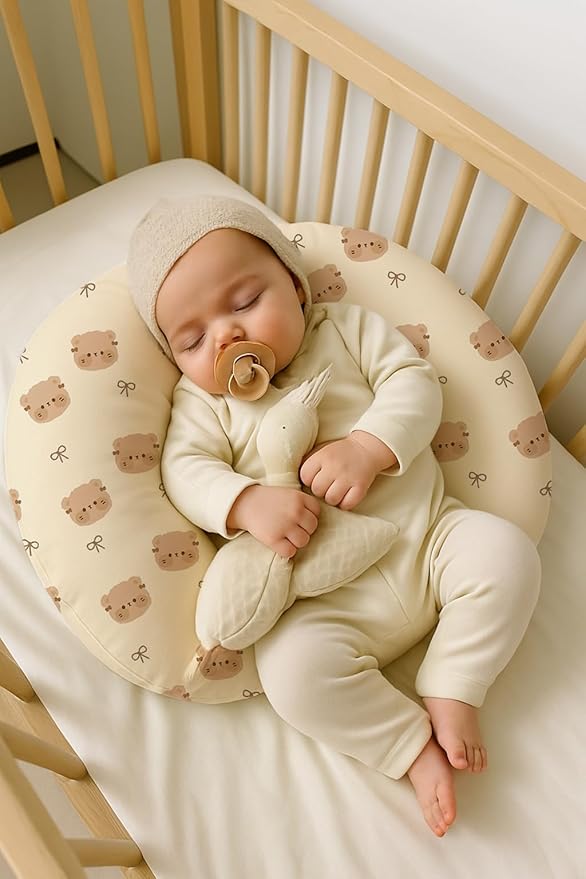 Nursing Pillow Covers 2 Pack, Breastfeeding Pillow Slipcovers Soft and Stretchy, Nursing Covers for Baby Girls Boys Newborn