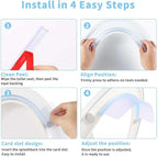 Toilet Seat Urine Splash Guard Set Prevents Spillage，Easy to Clean, Portable Toilet Urine Shield for Boys Bathroom Training Urine Deflector Splash Shield for Kids Adults Toilet Splash Guard (4)