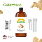 Sun Essential Oils - Cedarwood 4oz Bottle for Humidifier, Diffuser, Soaps, Candles, Hair and Skin Care