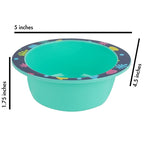 First Years Baby Shark Toddler Dinnerware Set - Includes Plate, Bowl, Fork and Spoon - 4 Count, Blue