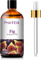 PHATOIL 3.38FL.OZ Fig Fragrance Oils for Aromatherapy, Essential Oils for Diffusers for Home, Perfect for Diffuser, Yoga, Skin Care, DIY Candle and Soap Making - 100ml