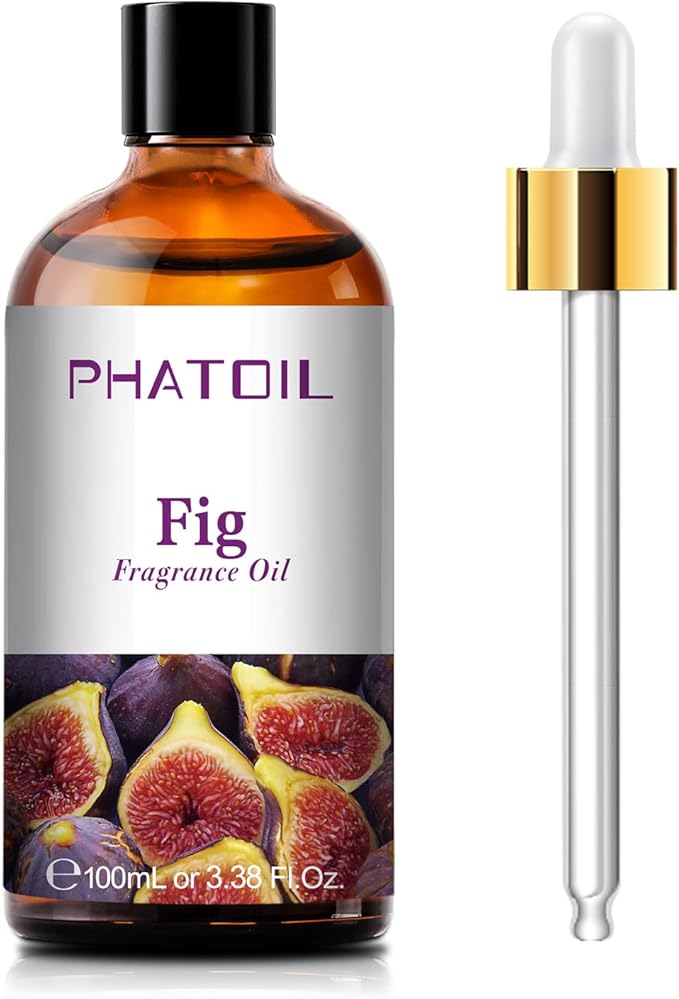 PHATOIL 3.38FL.OZ Fig Fragrance Oils for Aromatherapy, Essential Oils for Diffusers for Home, Perfect for Diffuser, Yoga, Skin Care, DIY Candle and Soap Making - 100ml
