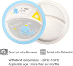 Kids Feeding Set 5 Pcs, Tableware Set for Toddlers Includes Plate Bowl Cup Fork and Spoon Utensil Flatware, Kids Flatware Set Dishwasher Safe, BPA Free (Whale)