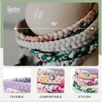 Parker Baby Toddler Girl Braided Headbands, Assorted 10 Pack of Hair Accessories for Girls - "Wildflower Set"