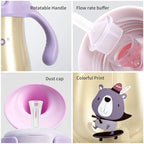 POTATO Sippy Cups For Toddlers with Straw Spill Proof, PPSU Learner Cup with Handle for Boy, Water Bottle for Baby 6 Months with 2 Type of Spout, 6 Ounce Blue