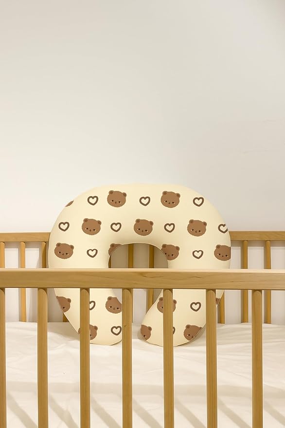 Nursing Pillow Covers 2 Pack, Breastfeeding Pillow Slipcovers Soft and Stretchy, Nursing Covers for Baby Girls Boys Newborn